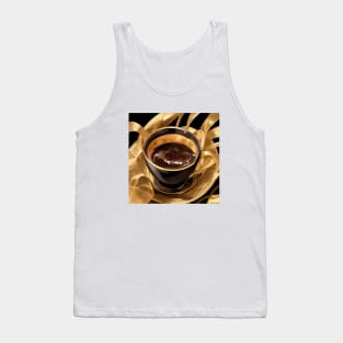 Coffee Macchiato French Press Decaf Roast Tank Top